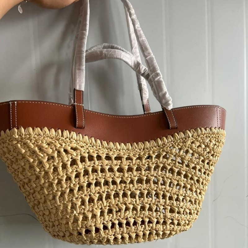 Crochet Bag Raffia - Marka Hollow Dokuma Plaj Çantası Niş