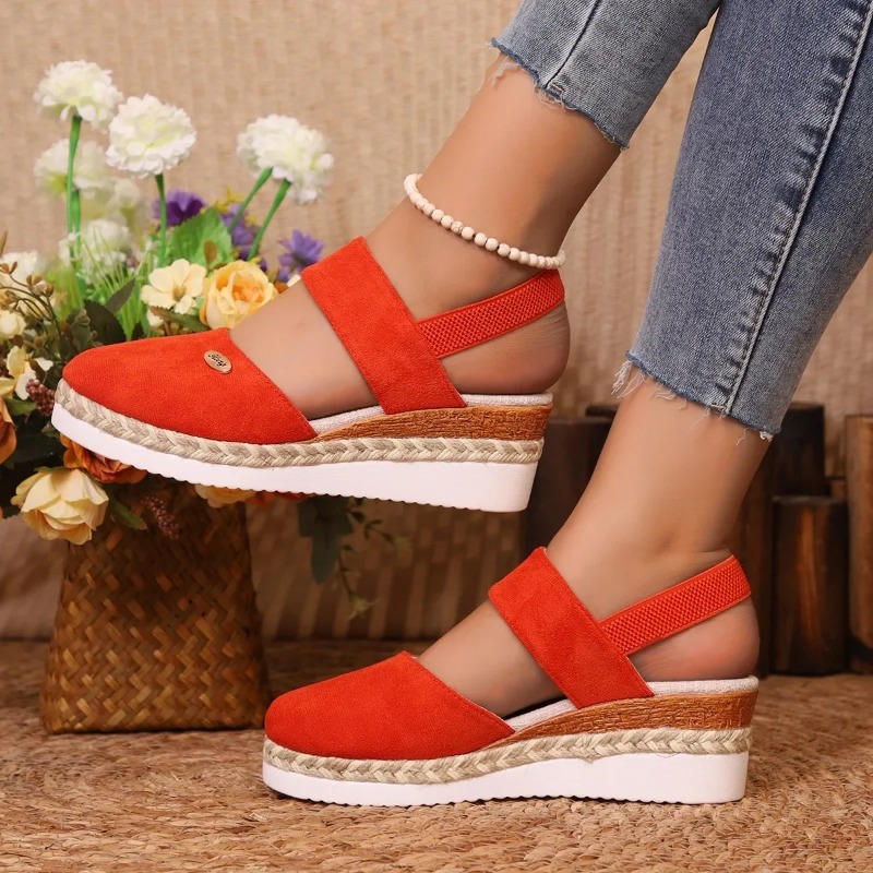 Wedge Espadrille Women - Kadın Kapalı Toe Kama Sandalet Kadın