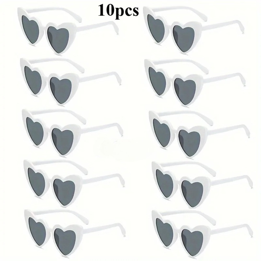 Sunglasses Cat Eye - 10 adet Marka Kalp Güneş Gözlüğü