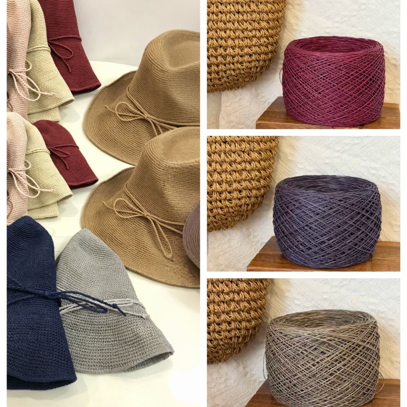 Crochet Bag Raffia - 250g Ekstra İnce Pamuklu Hasır Rafya