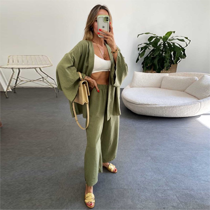 Kadın keten pantolon takım elb - Linen Pant Wide incelemesi ve fiyatı