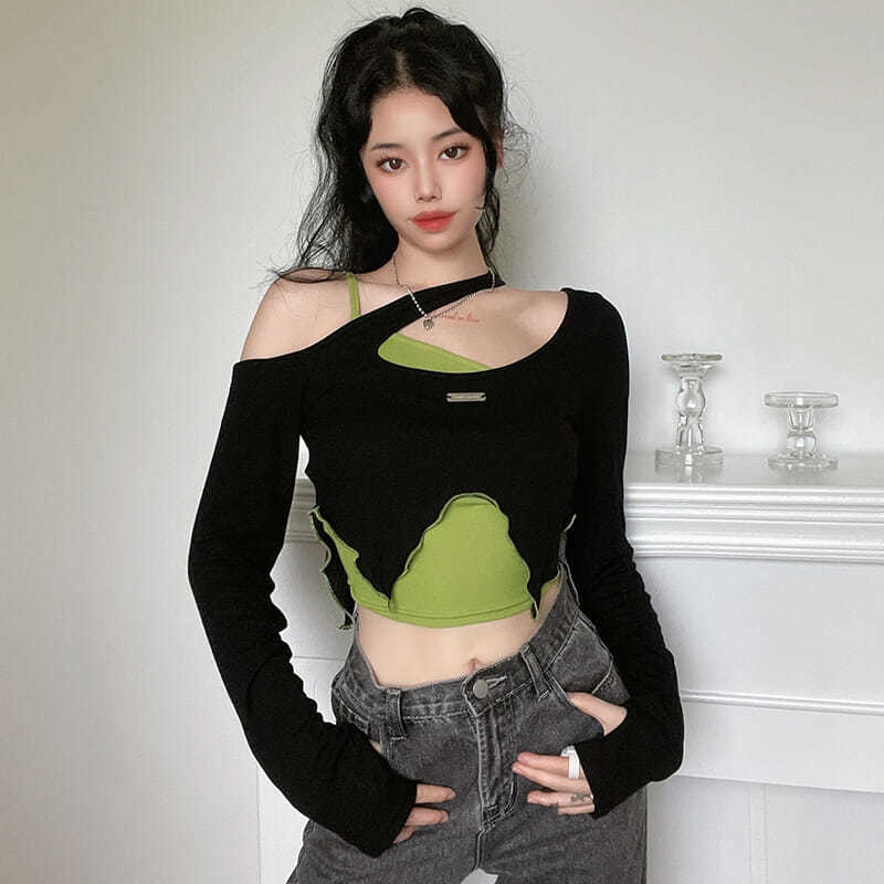 Yeni Hollow Uzun Kollu Kadın T - Blouse Off Shoulder incelemesi ve fiyatı